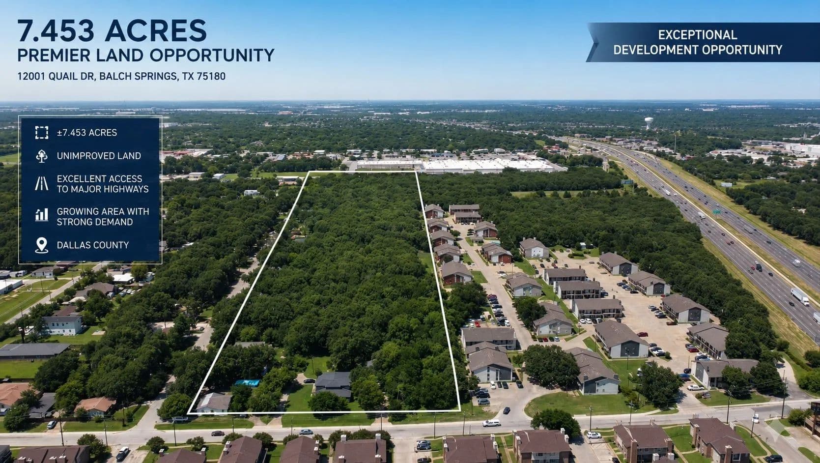 Property from 12001 Quail Drive - KW - Balch Springs, Texas, 75180