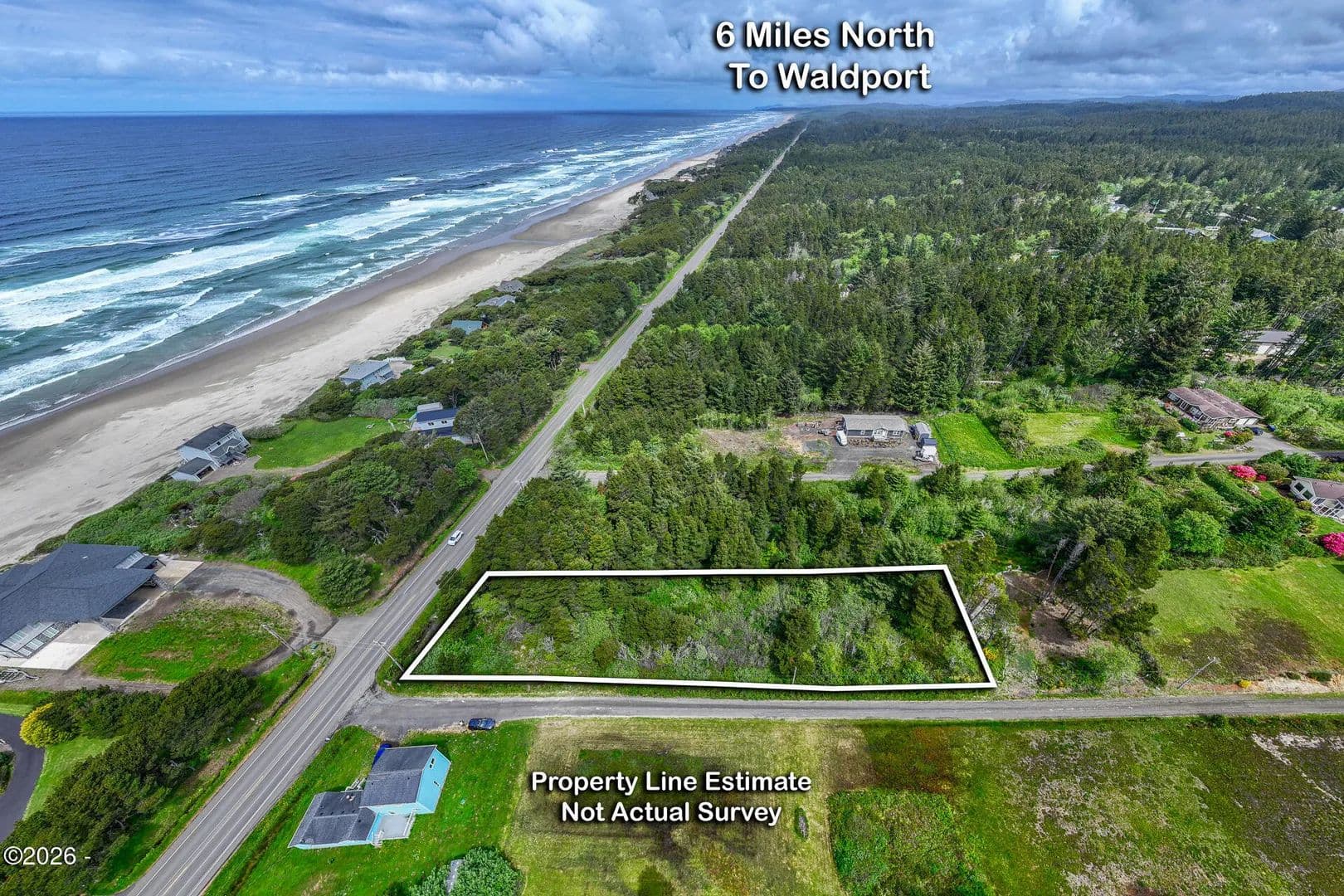 Property from TL 2700 NE Dorning Street - KW - Yachats, Oregon, 97498