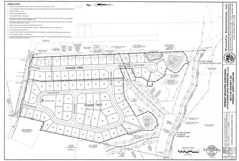 Fremont Meadows Entitled 75-Lot Single-Family Residential Subdivision - Fremont, North Carolina, 27830