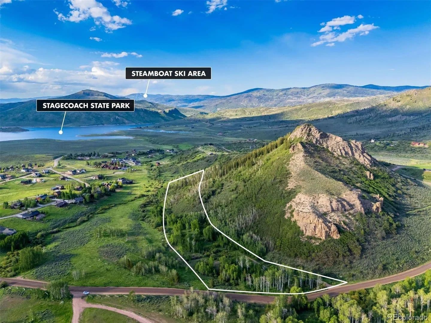 Property from 22090 County Road 212 - KW - Oak Creek, Colorado, 80467