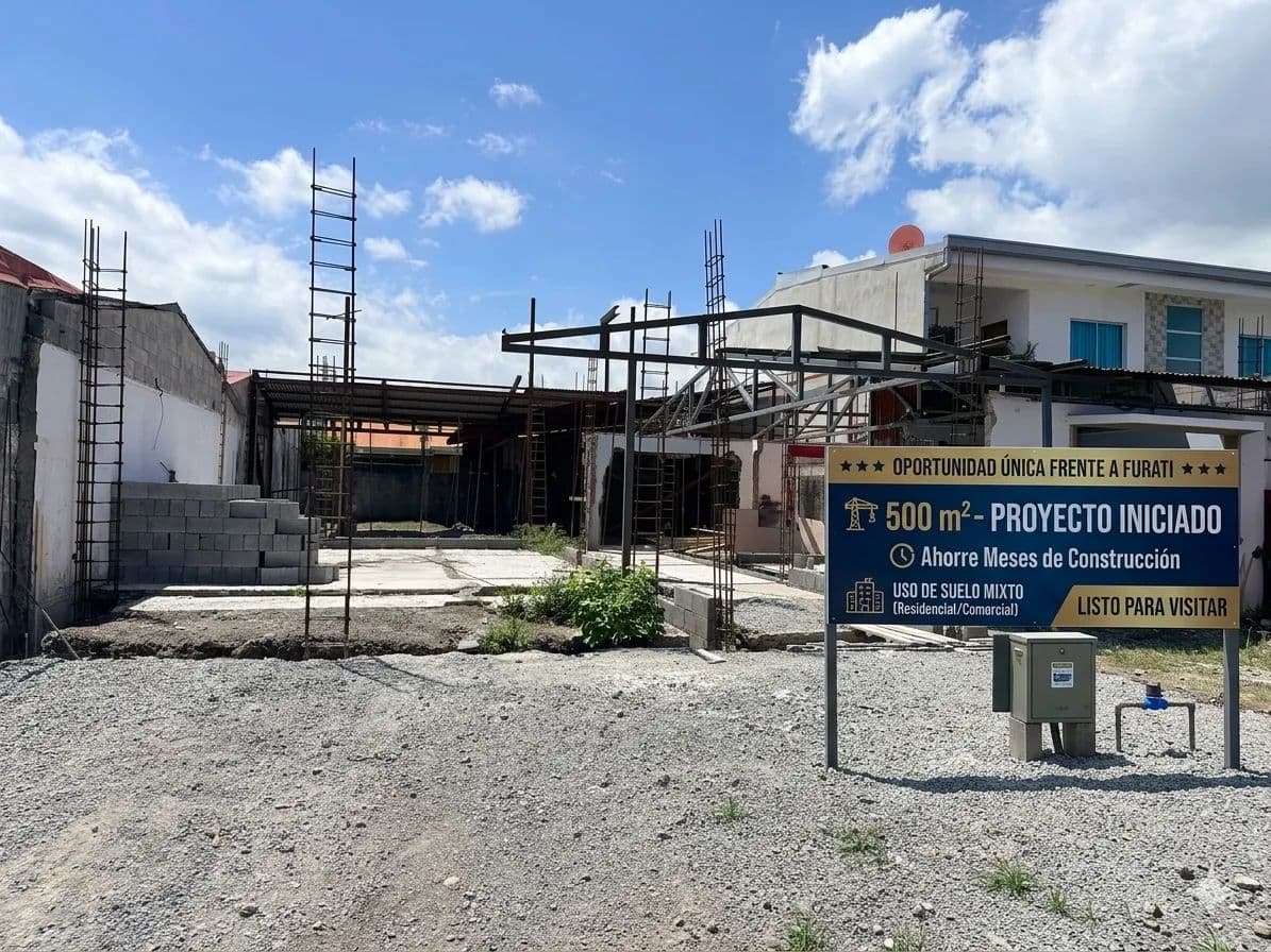 Lote Comercial/Mixto 500 m² – Frente a Furati, Santa Ana (Proyecto Iniciado) - land for sale