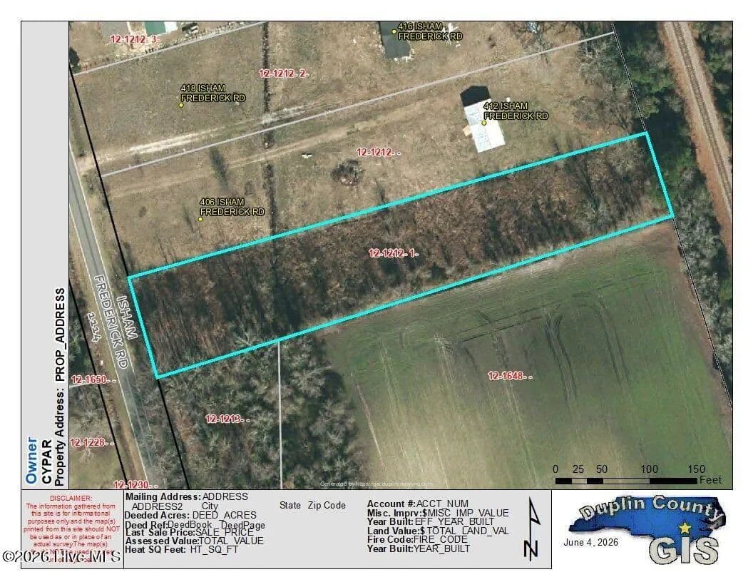 1.42 Acres of Land for Sale in Magnolia, North Carolina - Magnolia, North Carolina, 28453