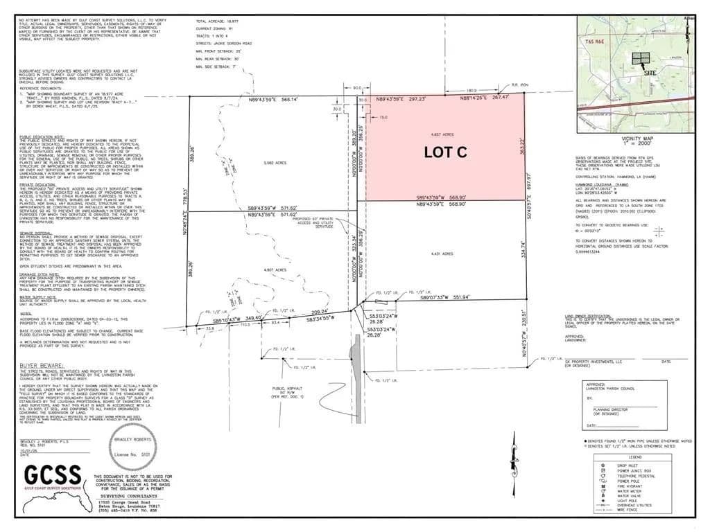 Property from LOT C JACKIE GORDON Lane - KW - Albany, Louisiana, 70711