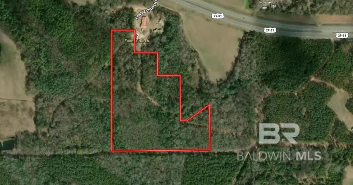 Property from 0 Fannie Church Road - KW - Flomaton, Alabama, 36441