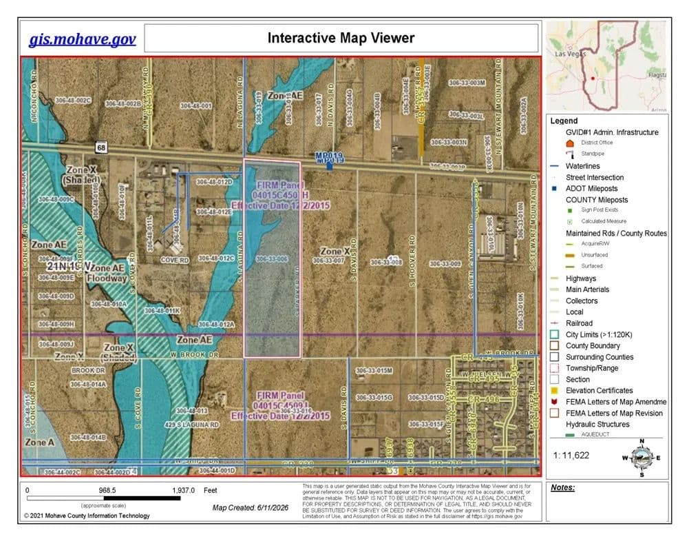 Property from 306-33-006 Highway 68 - KW - Golden Valley, Arizona, 86413