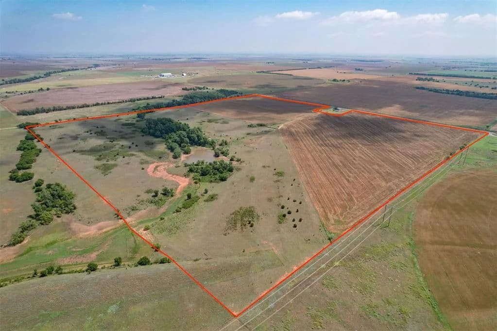 Property from 0 E 1280 Road & State 58 Highway - KW - Carnegie, Oklahoma, 73015