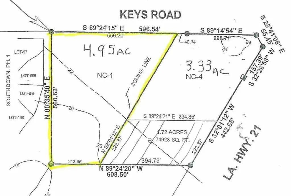 4.95 Acres of Land for Sale in Covington, Louisiana - Covington, Louisiana, 70433