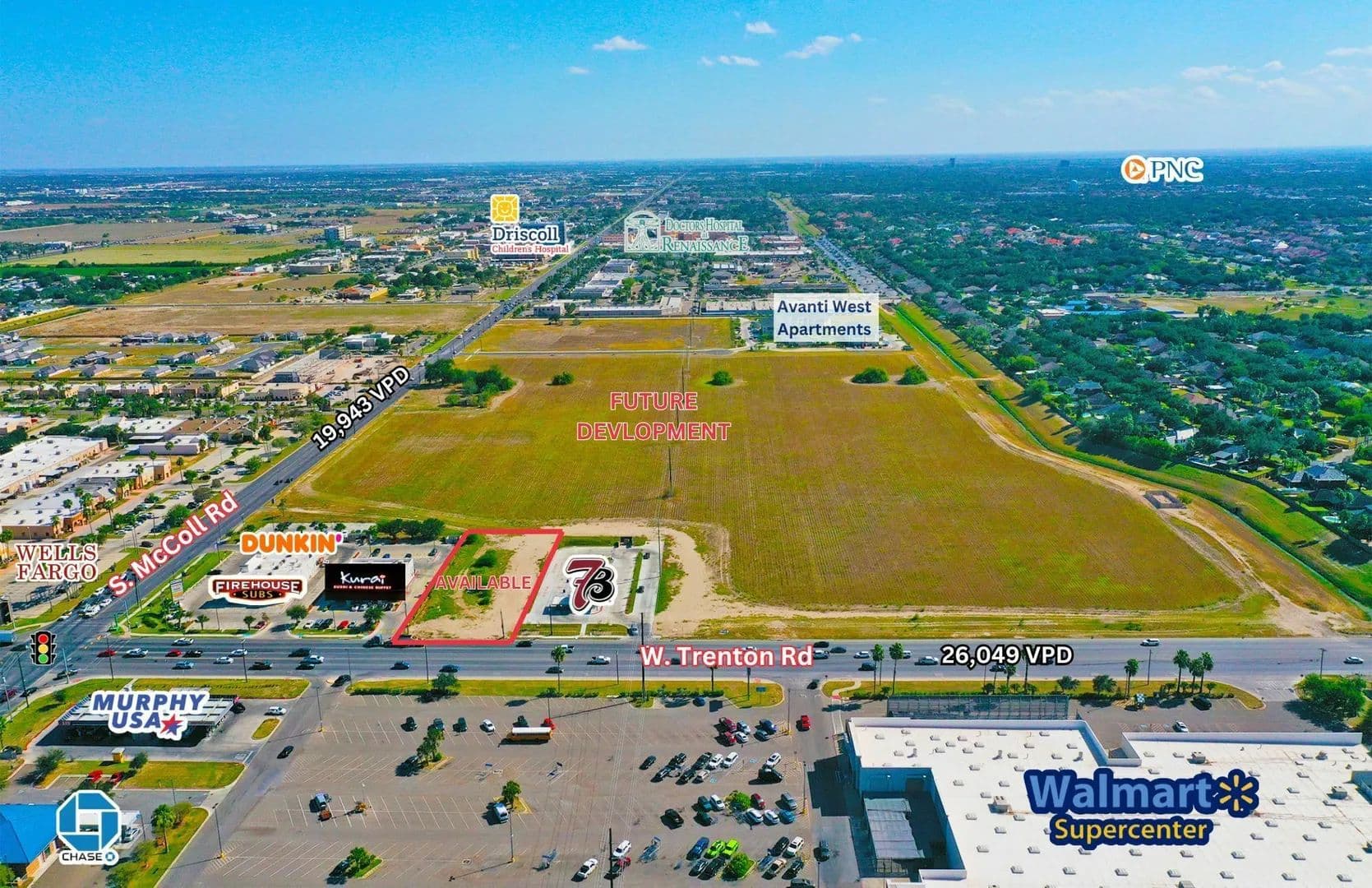 Land -Retail in Edinburg - land for sale