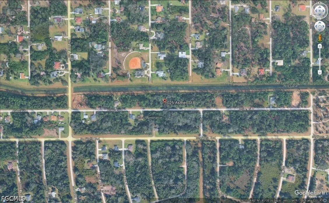Property from 1025 Asther Street E - KW - Lehigh Acres, Florida, 33974