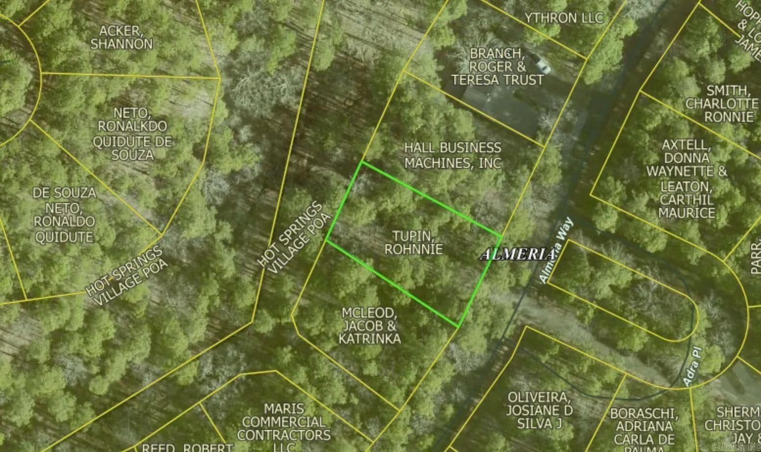 Property from Block 1 Lot 8 Almeria Way - KW - Hot Springs Village, Arkansas, 71909