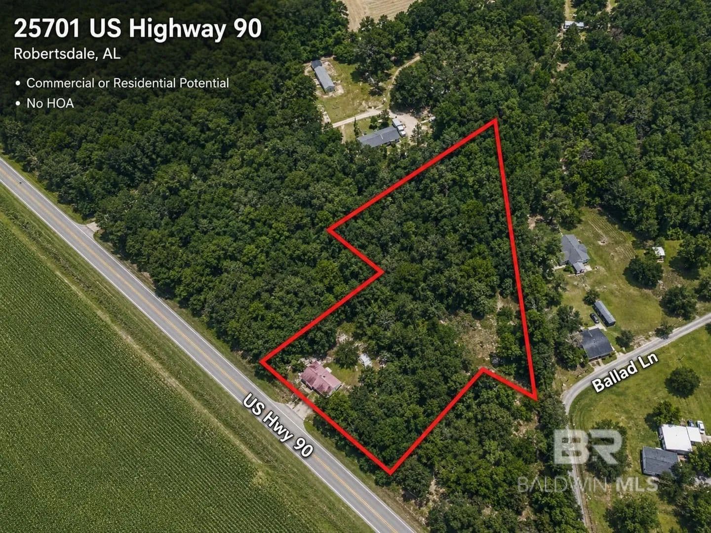 2.54 Acres of Land for Sale in Robertsdale, AL - Robertsdale, Alabama, 36567