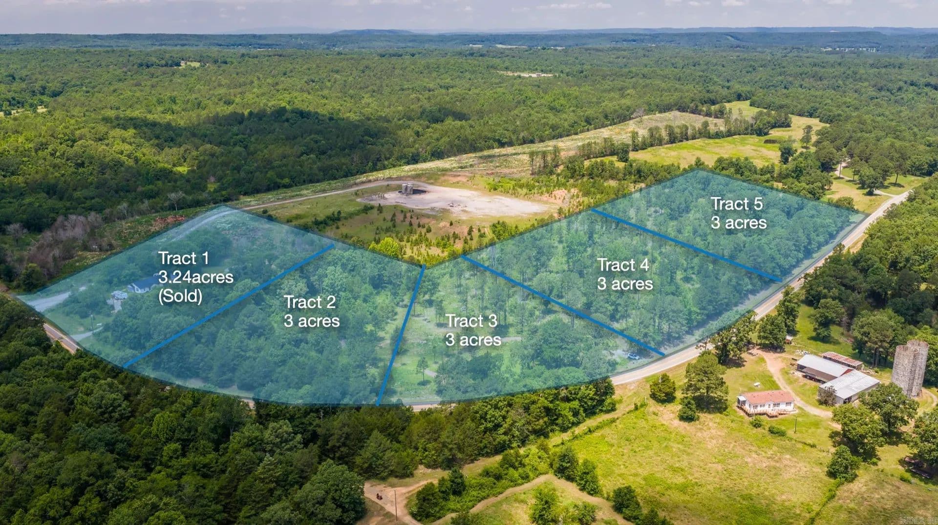 Property from Tract 2 Hwy 124 - KW - Springfield, Arkansas, 72157