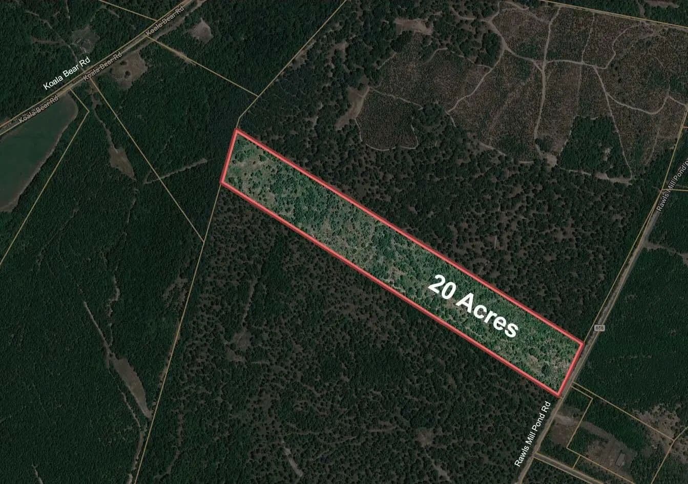 Property from 20 Acres Rawls Mill Pond Road - KW - Wagener, South Carolina, 29164