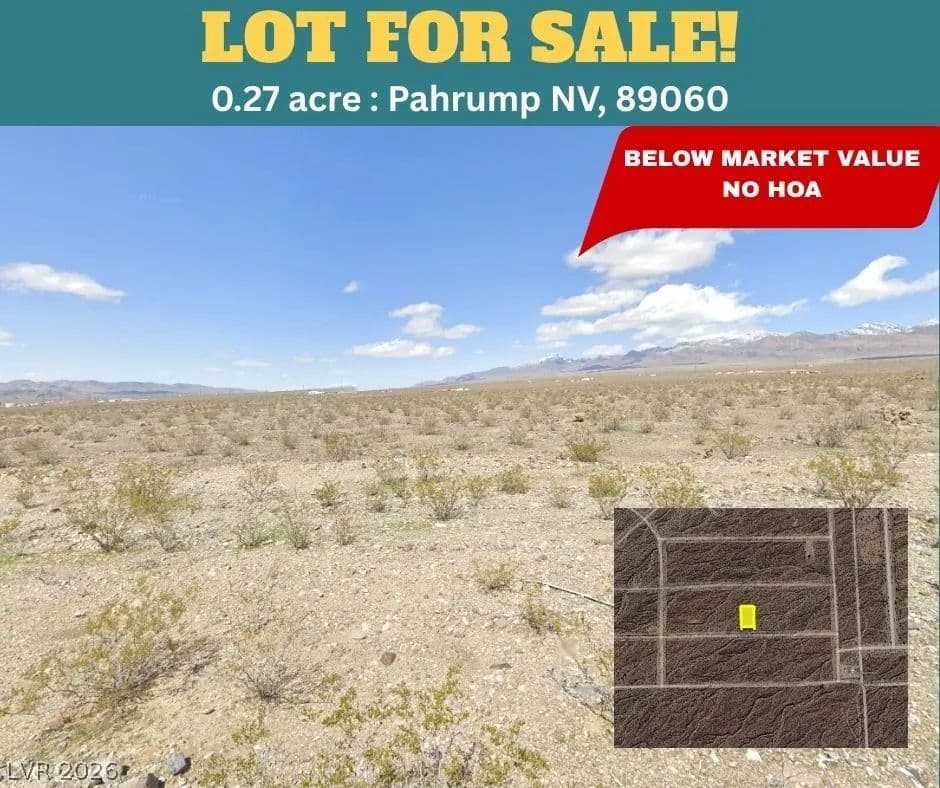 0.27 Acres of Land for Sale in Pahrump, NV - Pahrump, Nevada, 89060