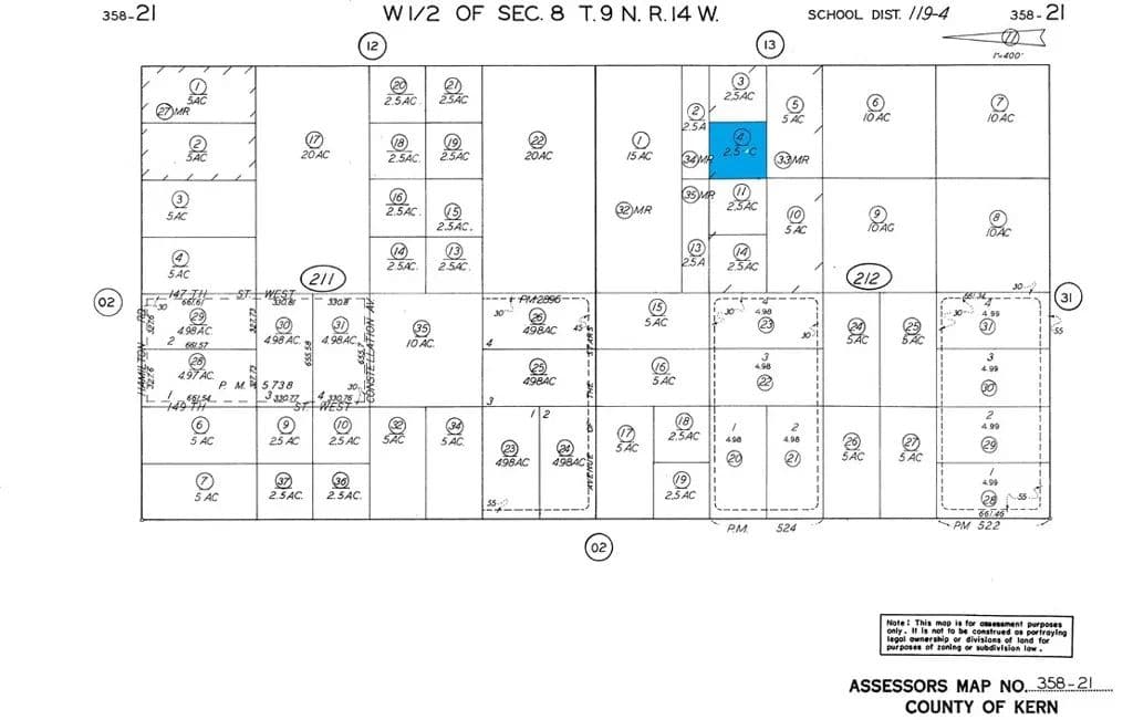 2.5 Acres of Land for Sale in Rosamond, CA - Rosamond, California, 93560