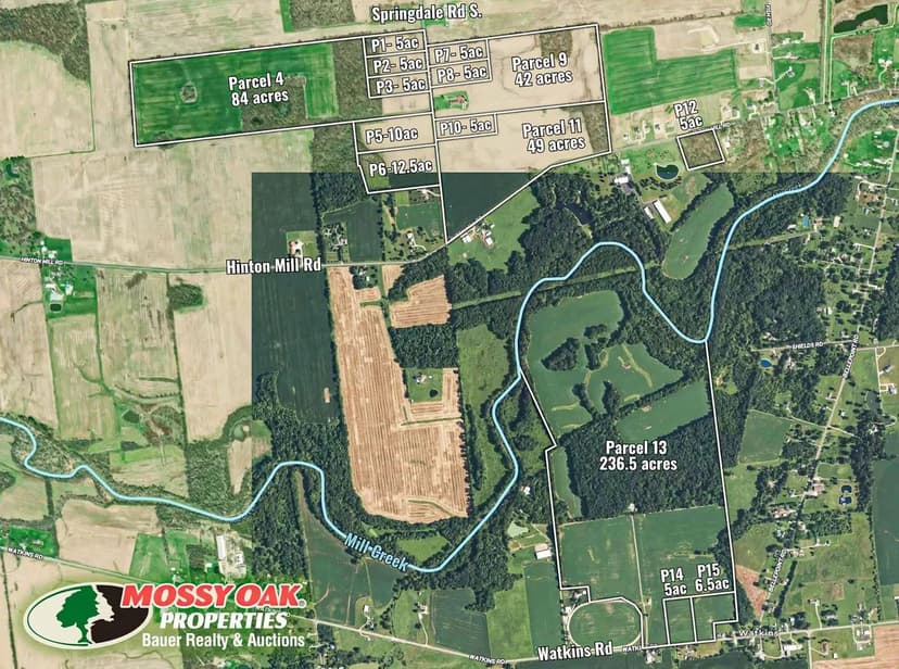 480 Acre Land Auction! Union County, Ohio