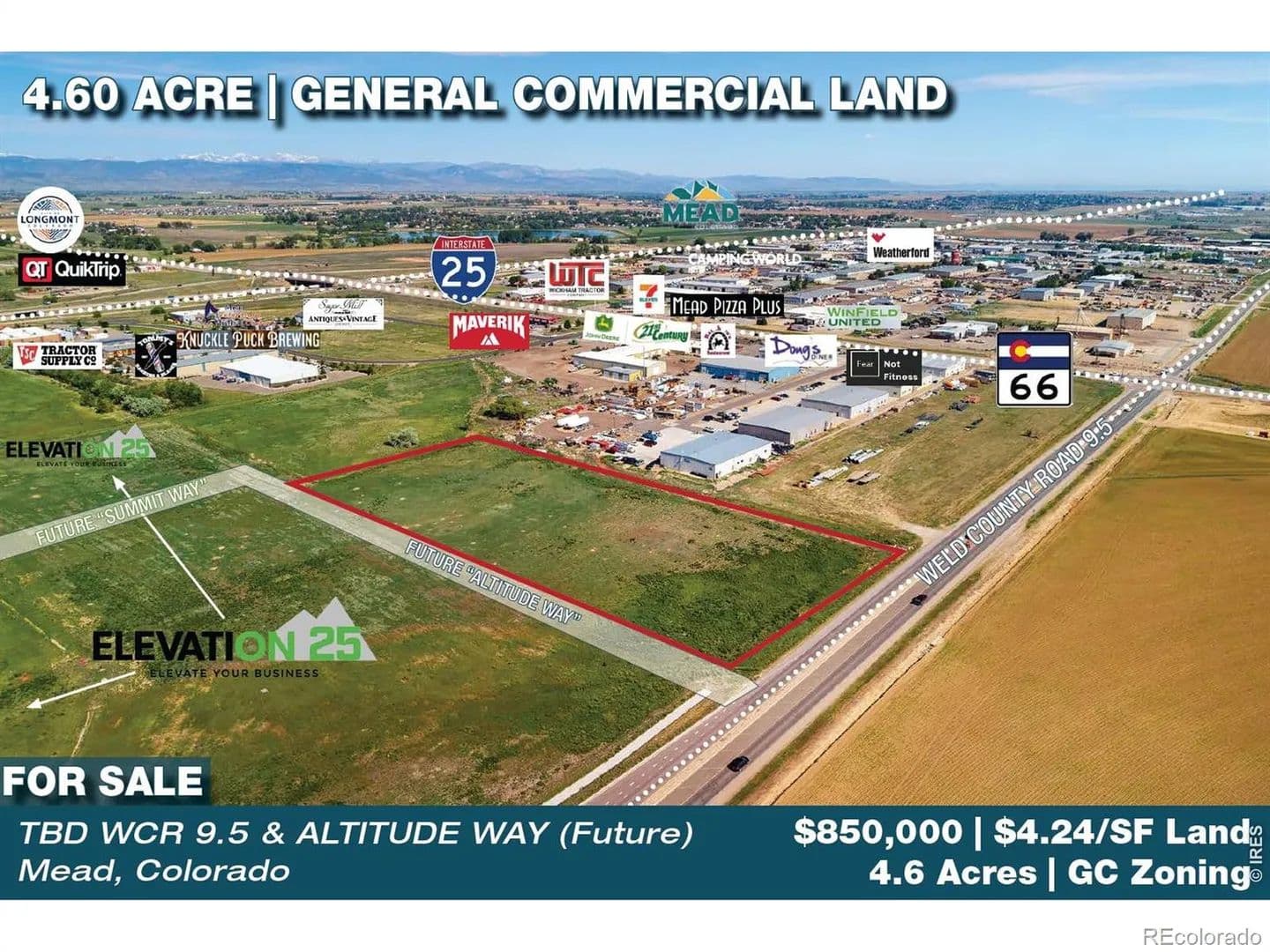 Property from TBD Weld County Road #9.5 - KW - Mead, Colorado, 80542