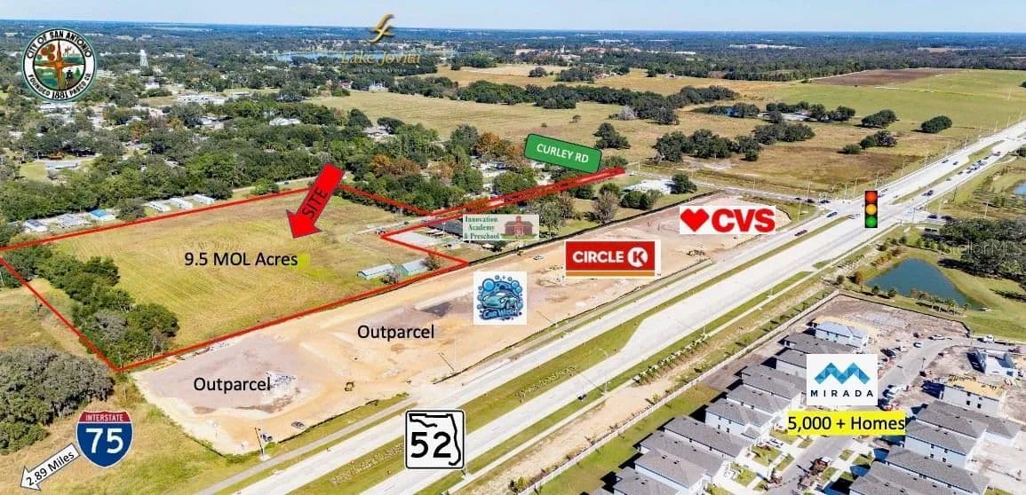 9.5 Acres of Land for Sale in San Antonio, Florida - San Antonio, Florida, 33576