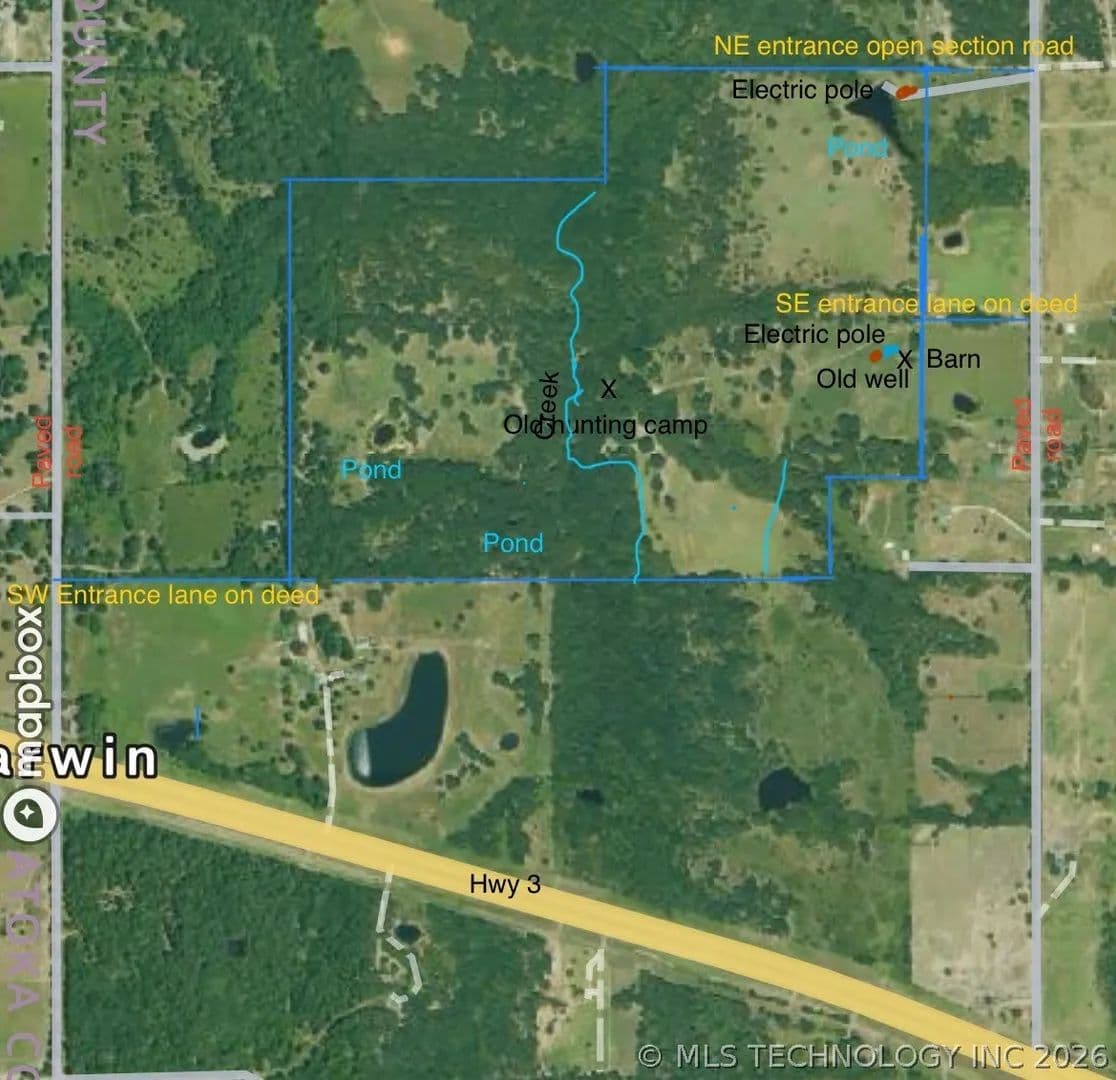 Property from 01 N Dozier Road - KW - Antlers, Oklahoma, 74523