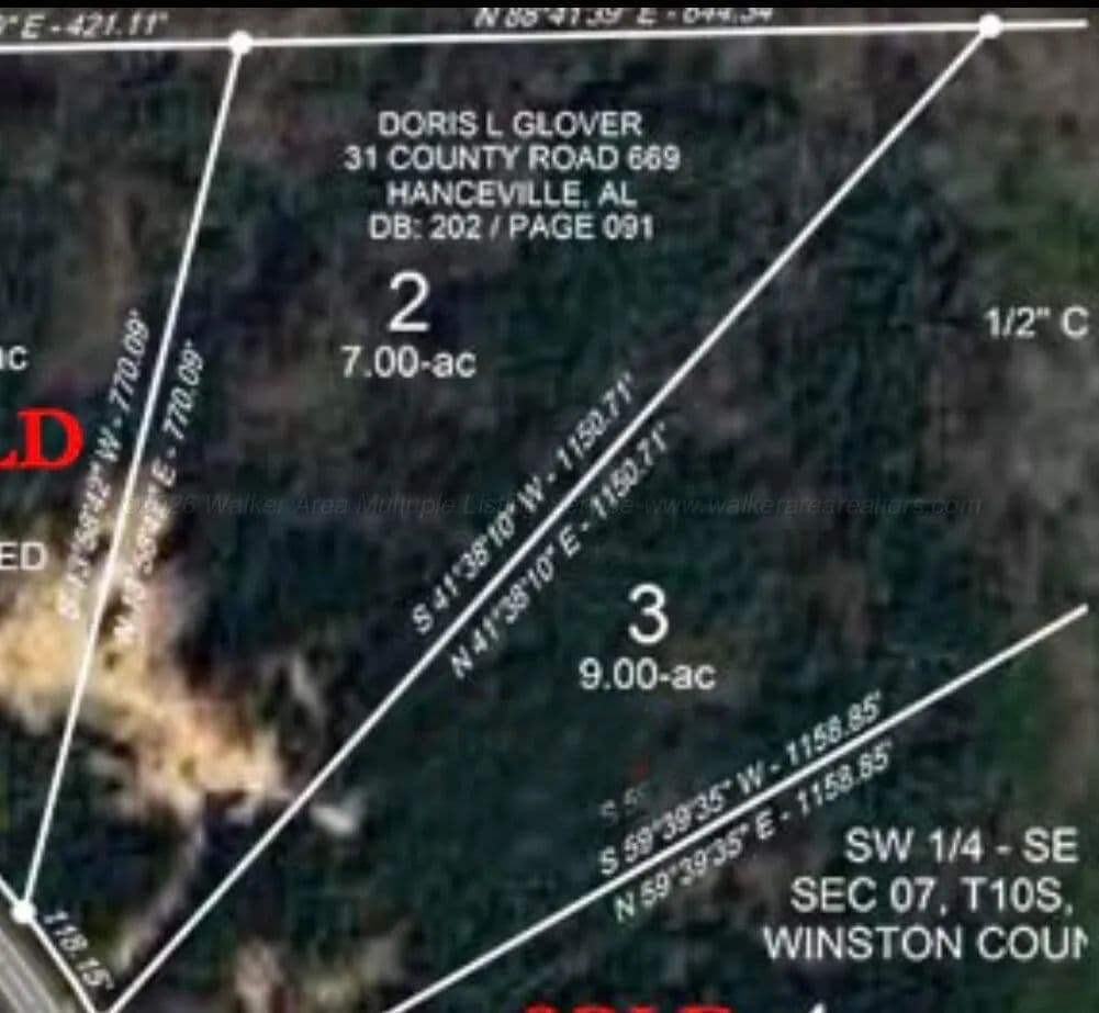 Property from 0 COUNTY ROAD 78 - KW - Double Springs, Alabama, 35553