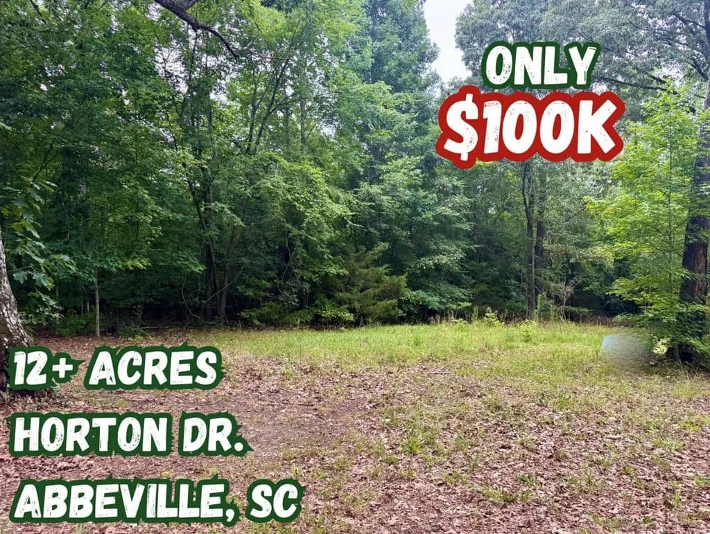 12.45 Acres of Land for Sale in Abbeville, SC - Abbeville, South Carolina, 29620