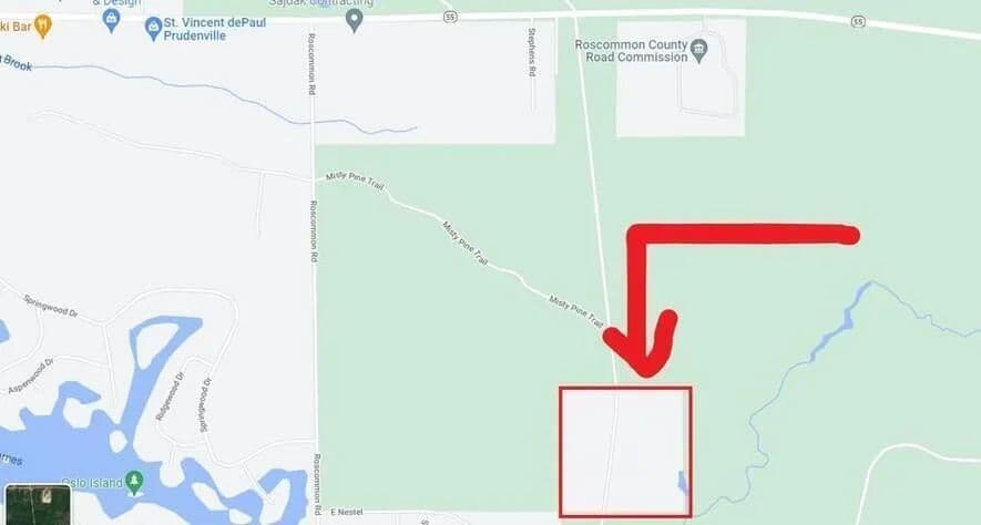 Property from 40 AC Nestle Road - KW - Prudenville, Michigan, 48651