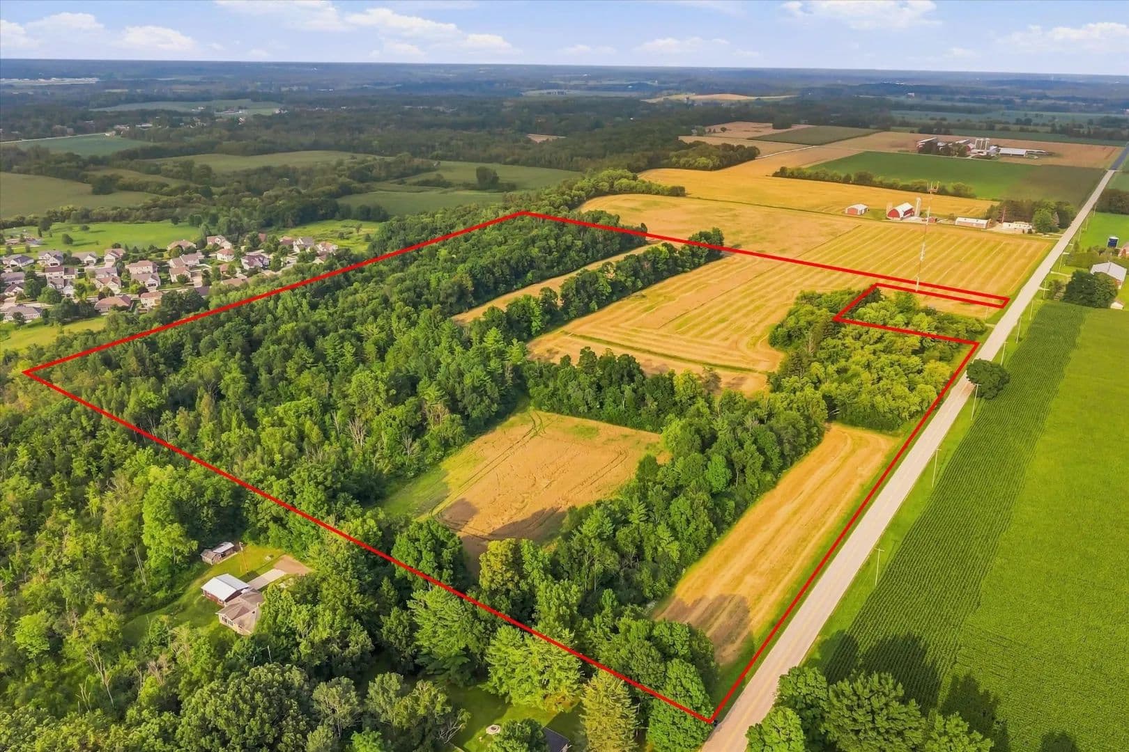 Washington County, WI Land For Sale: 37.52 Acres of Mixed Land Types - West Bend, Wisconsin, 53095