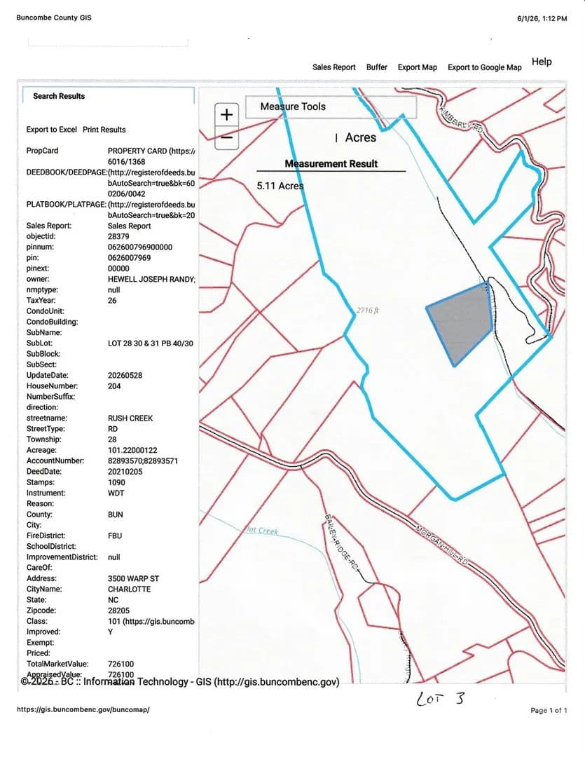 Property from TBD Lot 3 Rush Creek Road - KW - Black Mountain, North Carolina, 28711