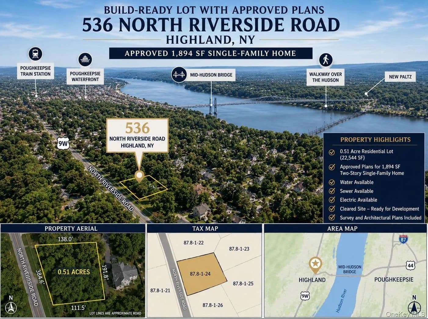Property from 536 N Riverside Road - KW - Highland, New York, 12528