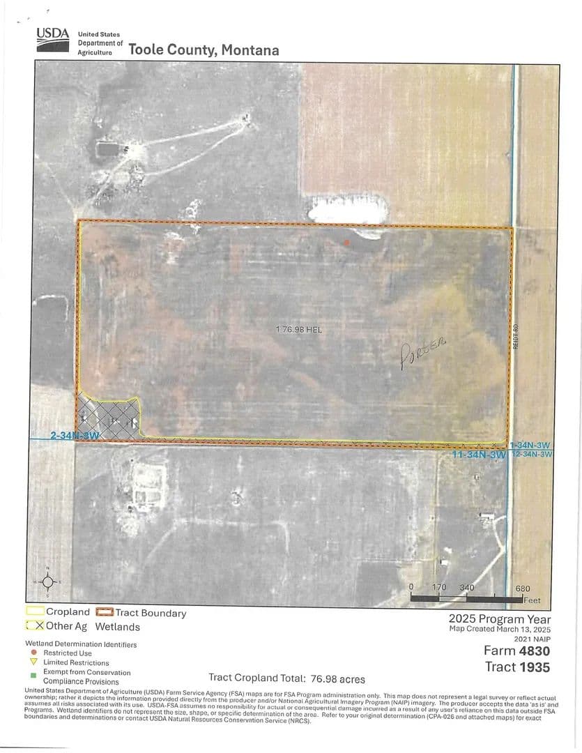 Property from unk Potter Road - KW - Kevin, Montana, 59454