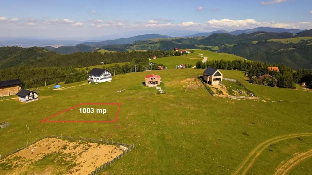 Teren 1003 mp în Păltiniș | Priveliște panoramică către munți - land for sale