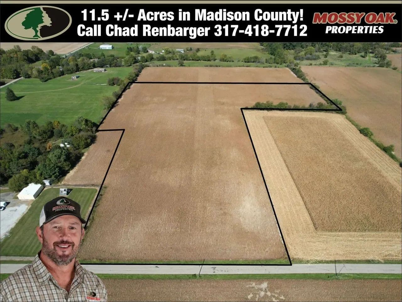 11.69 Tillable Acres in Frankton-Lapel Schools: Farm It or Build On It - Anderson, Indiana, 46011