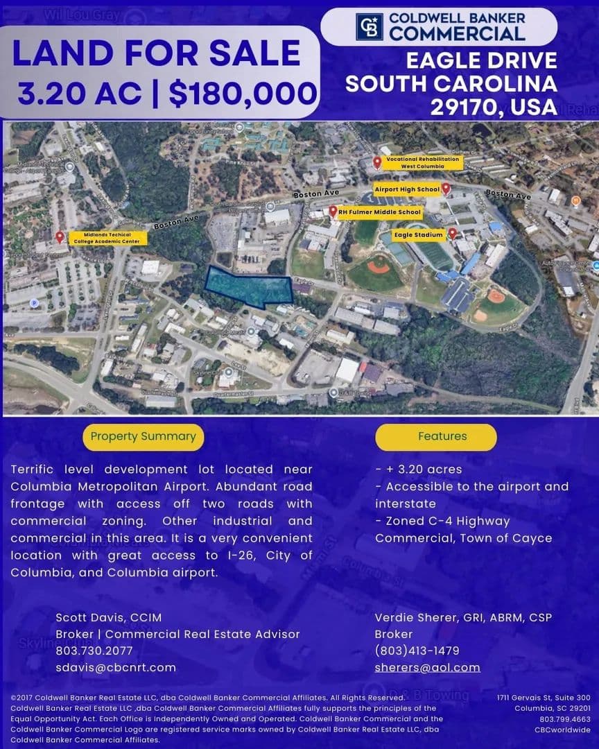 Land -Industrial in Cayce - Cayce, South Carolina, 29033