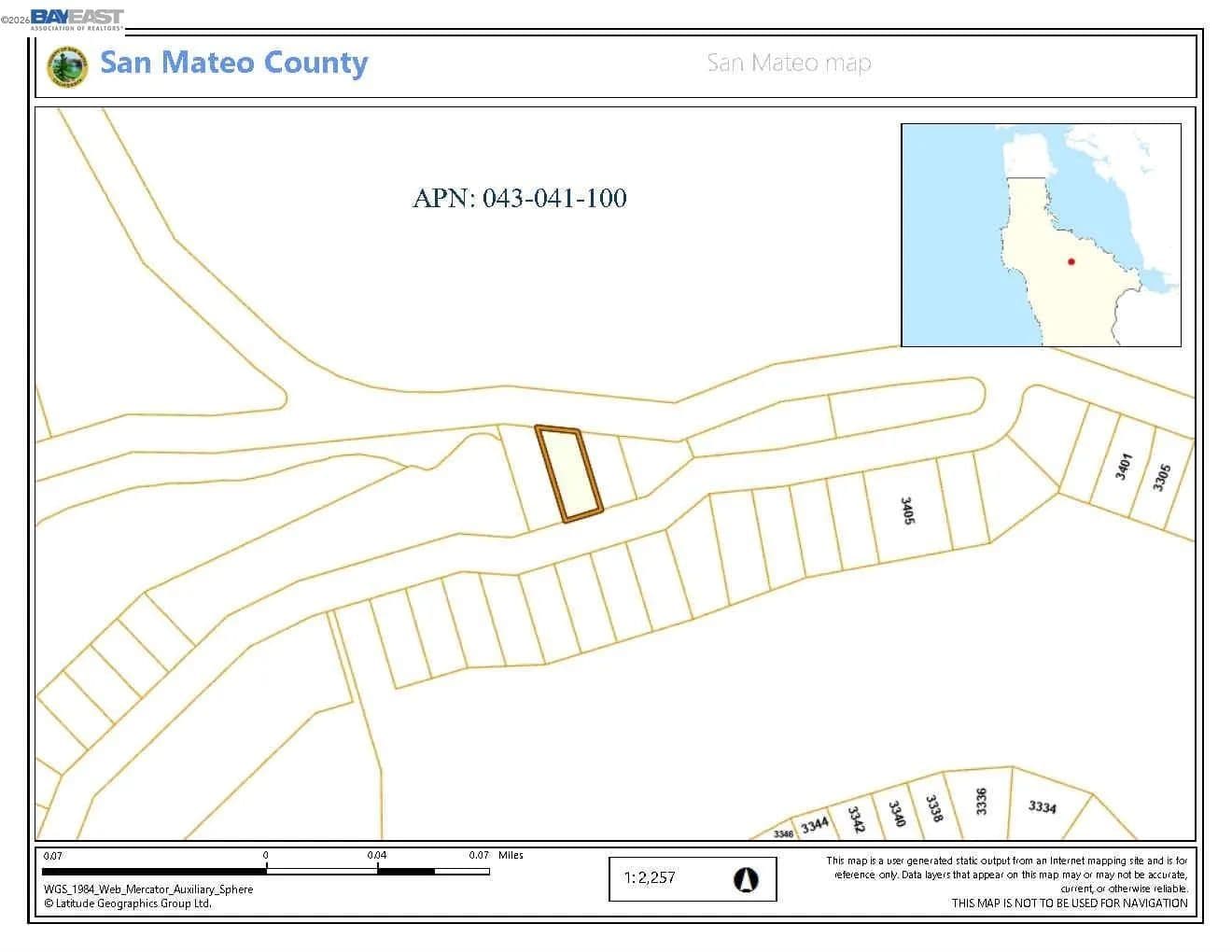 0.14 Acres of Land for Sale in Belmont, California - Belmont, California, 94002
