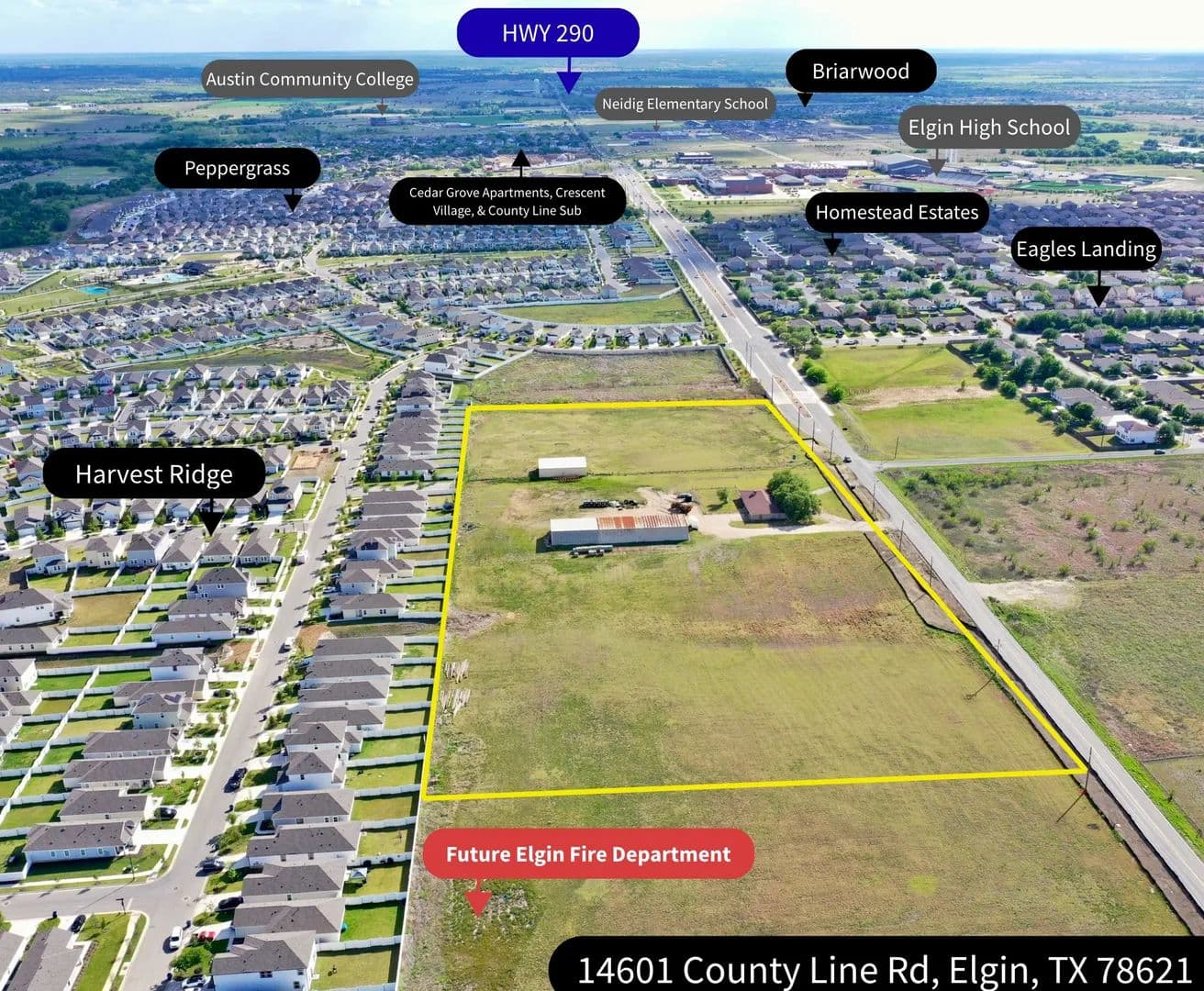 12.24 Acres of Land for Sale in Elgin, Texas - Elgin, Texas, 78621