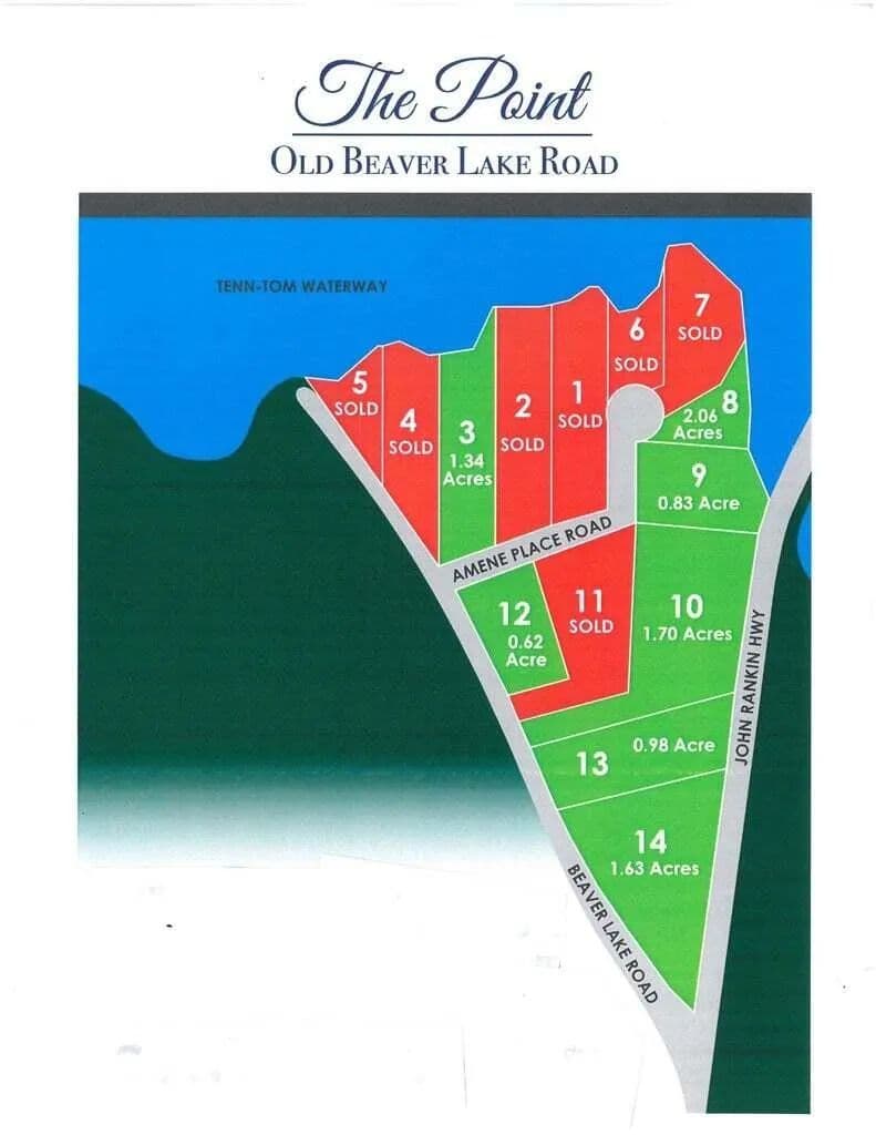 Property from Lot 12 Old Beaver Lake Road - KW - Fulton, Mississippi, 38843