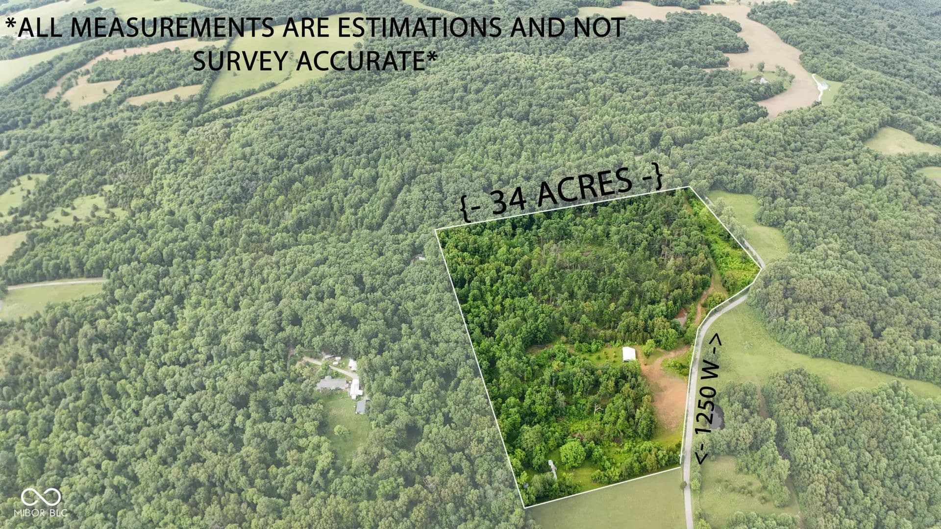 34 Acres of Land for Sale in Medora, IN - Medora, Indiana, 47260