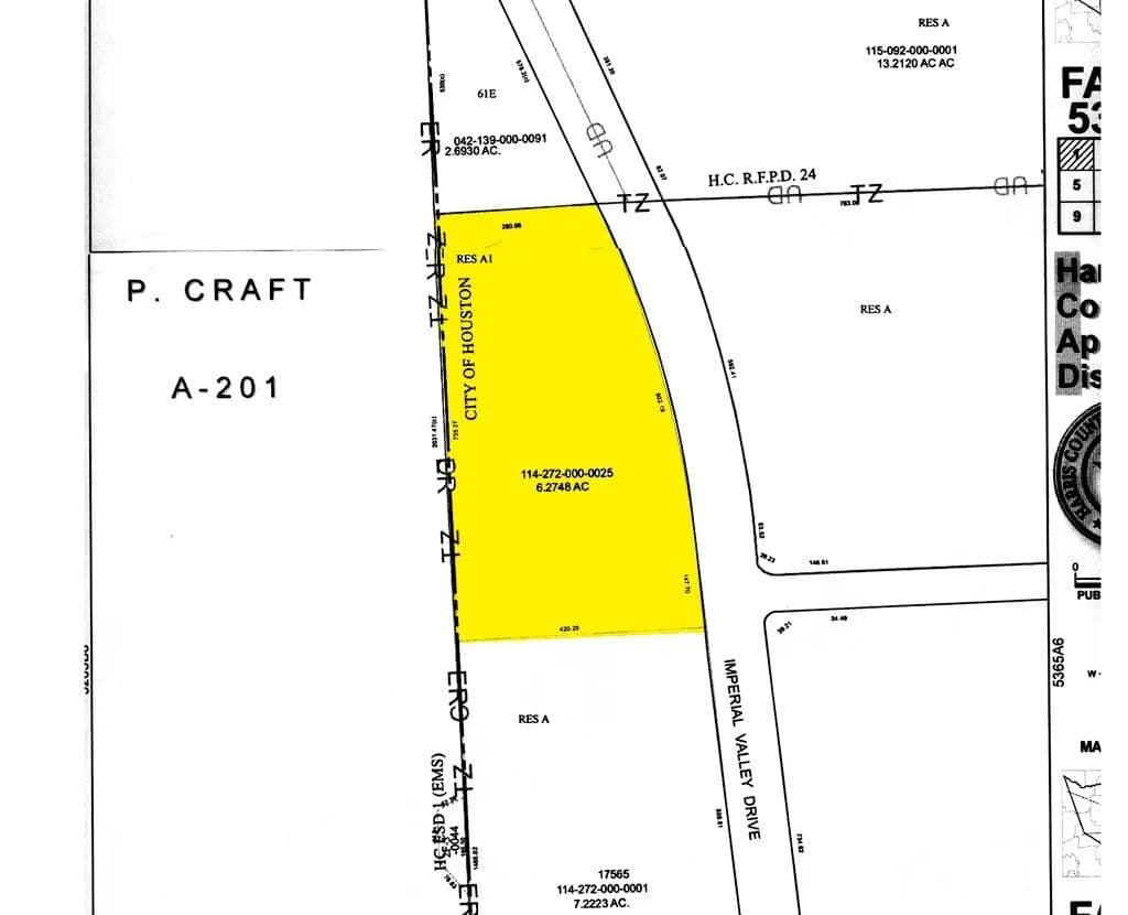 6.27 Acres of Land for Sale in Houston, TX - Houston, Texas, 77060
