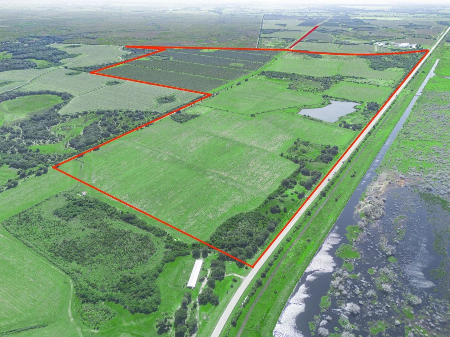 Hyatt Farms | 514± Acre Agricultural Tract with Fish Pond - Okeechobee, Florida, 34972