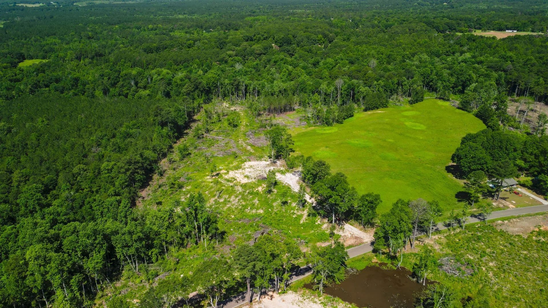 Property from Parcel C S Mill Creek Rd. - KW - Purvis, Mississippi, 39475