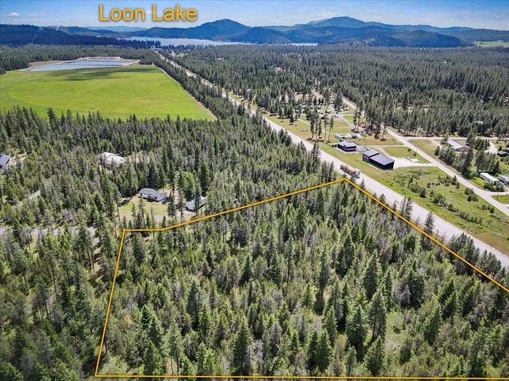 Property from 3834 Meadowlark Way - KW - Loon Lake, Washington, 99148