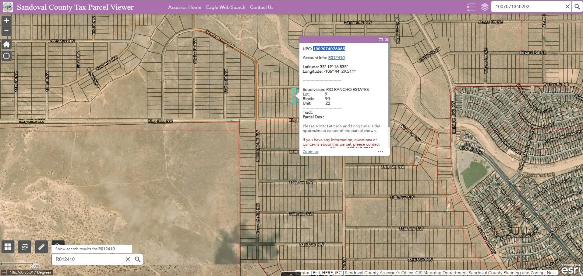 Property from 209-213 Castle Road NW - KW - Rio Rancho, New Mexico, 87144