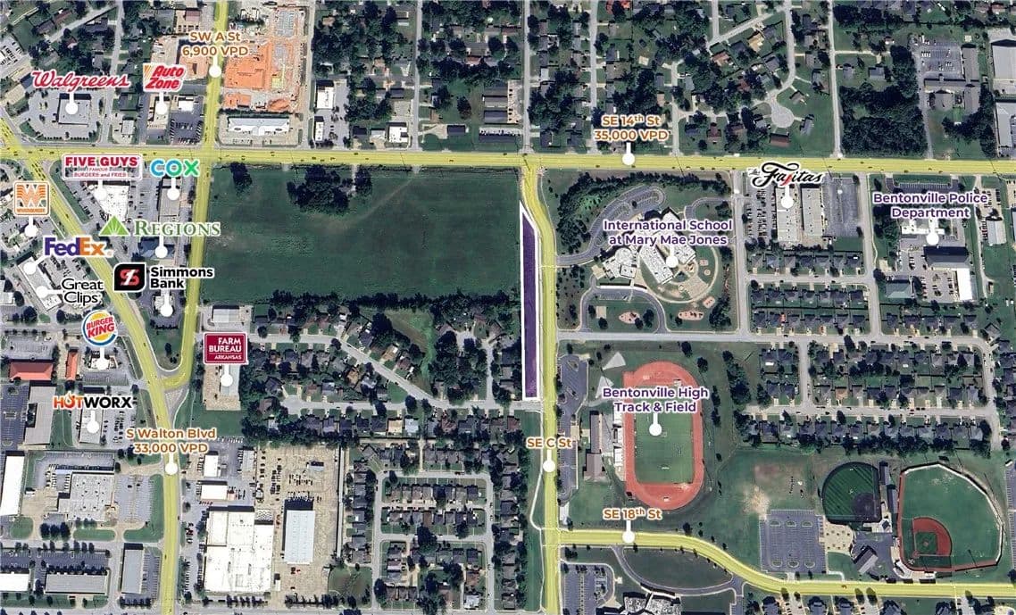 Property from SE C Street - KW - Bentonville, Arkansas, 72712