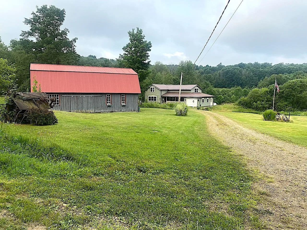 57 acres with Farmhouse, Barn and Pond on a Dead End Road in Friendship NY 4221 Dineen Road - Friendship, New York, 14739