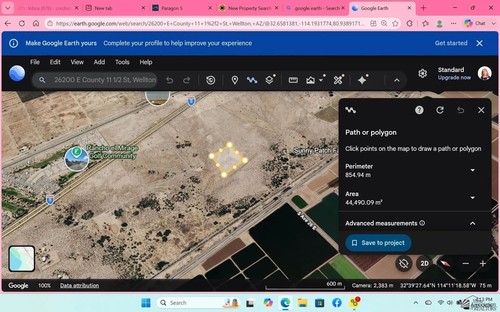 Property from 110701 County 11 1/2 St - KW - Wellton, Arizona, 85356
