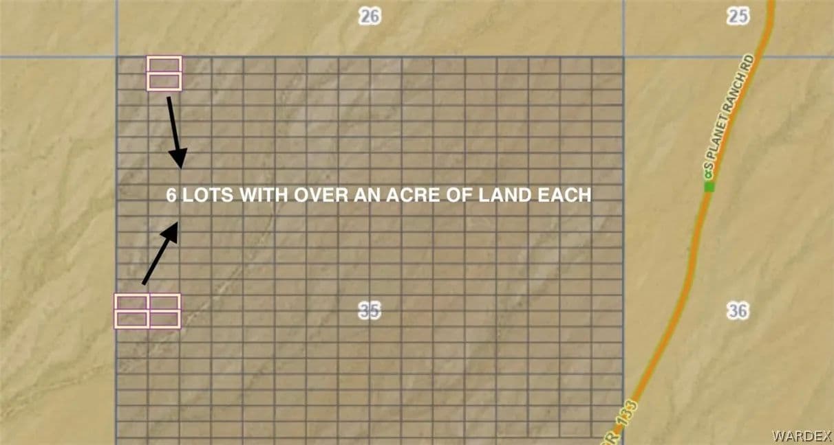 Property from 122-06-033 NEAR Planet Ranch Road - KW - Yucca, Arizona, 86438