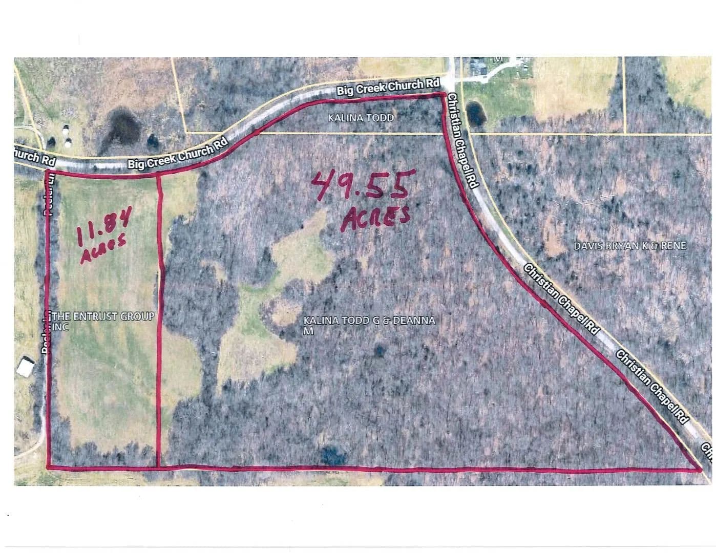 Property from 00 Big Creek Church Road - KW - Dongola, Illinois, 62926