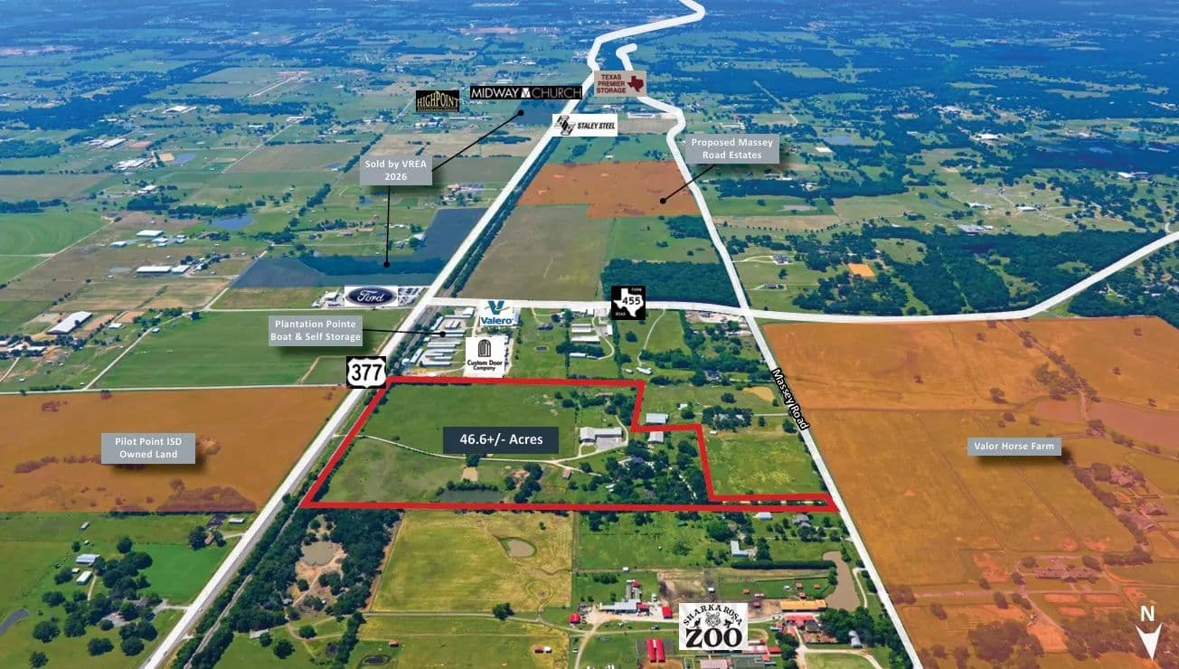 46.58+/- Acres | Pilot Point ETJ - Pilot Point, Texas, 76258