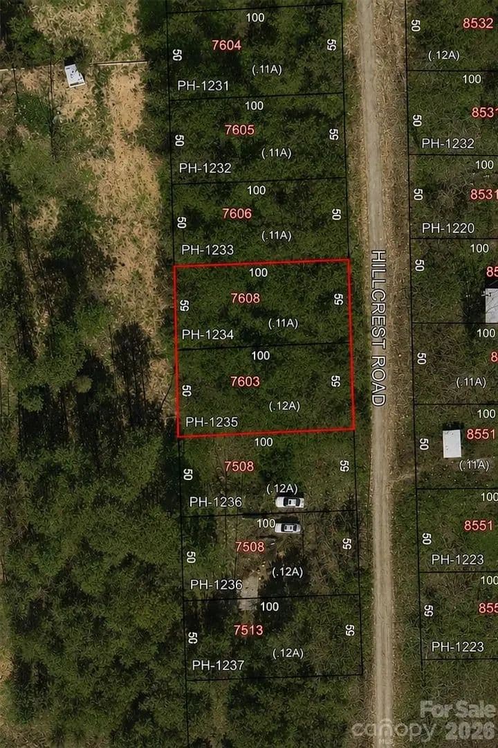 Property from 00 Hillcrest Road #1234 & 1235 - KW - New London, North Carolina, 28127