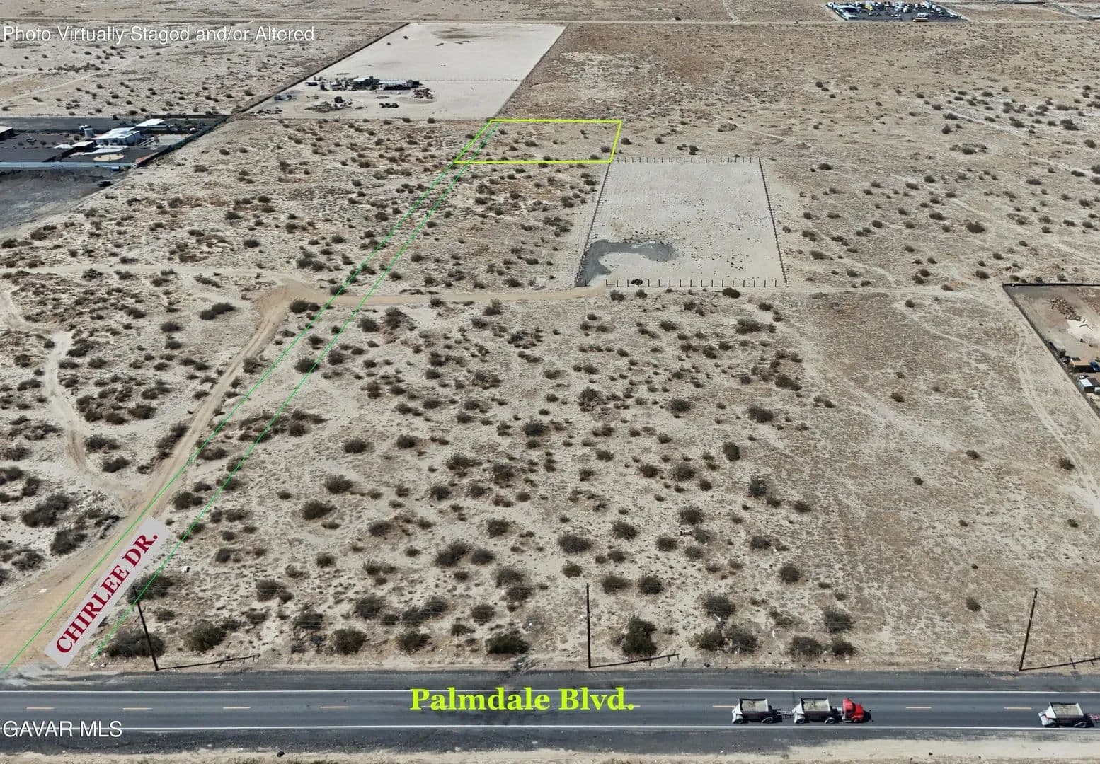 Property from Ste Palmdale Boulevard - KW - land for sale